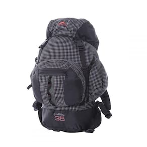 0035 - Mochila Trekking 35 - Quadriculado Com Preto