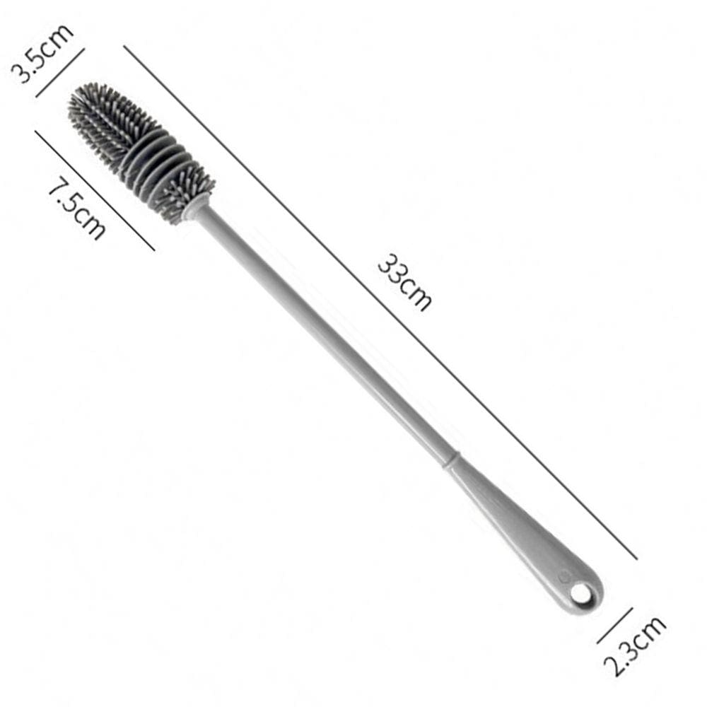 Escova Lavar Garrafa Copos Mamadeira Taças Silicone