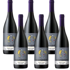 Cx 6 Vinho Chile Reserva Contornos Pinot Noir Tinto Seco Courmayeur 750 Ml