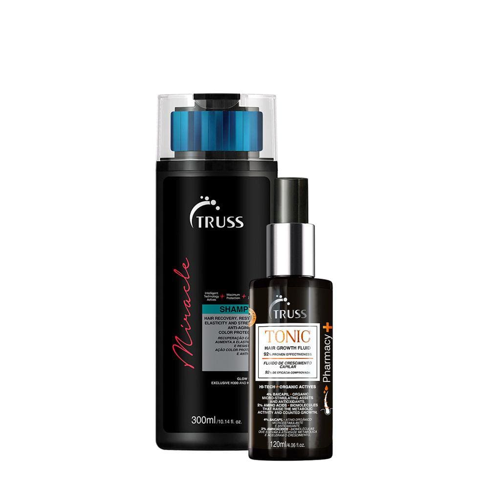 Kit Truss Miracle Shampoo e Tonic Fluido de Crescimento Capilar (2 produtos)