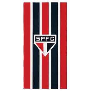 Toalha De Banho Aveludada - São Paulo Vermelho