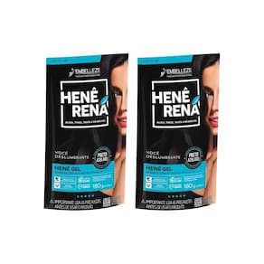 Hene Rena 180G Preto Azulado - Kit Com 2Un