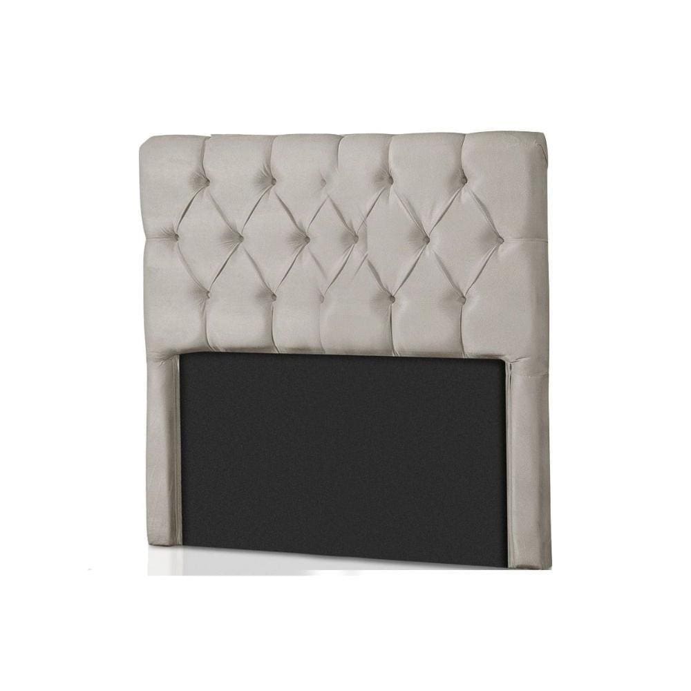 Cabeceira Cama Box Estofada Solteiro Prodormir Califórnia Suede Bege Claro - Probel