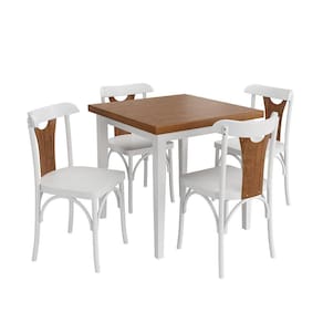 Conjunto Sala de Jantar e Cozinha Com 4 Cadeiras Y Madeira Maciça