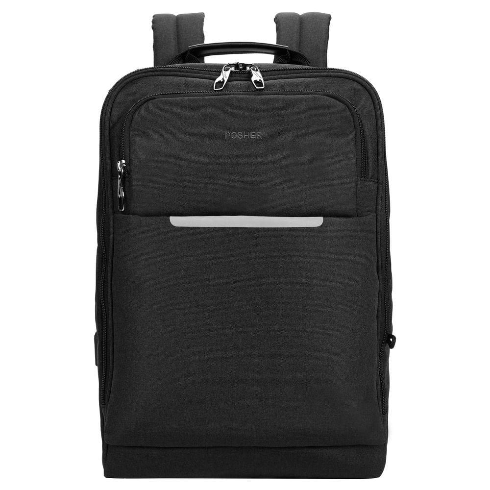 Mochila Executiva Antifurto Posher Breeze Preta