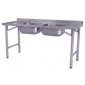 Pia Industrial Benfati Inox 304 200x70cm com 2 Cubas 642