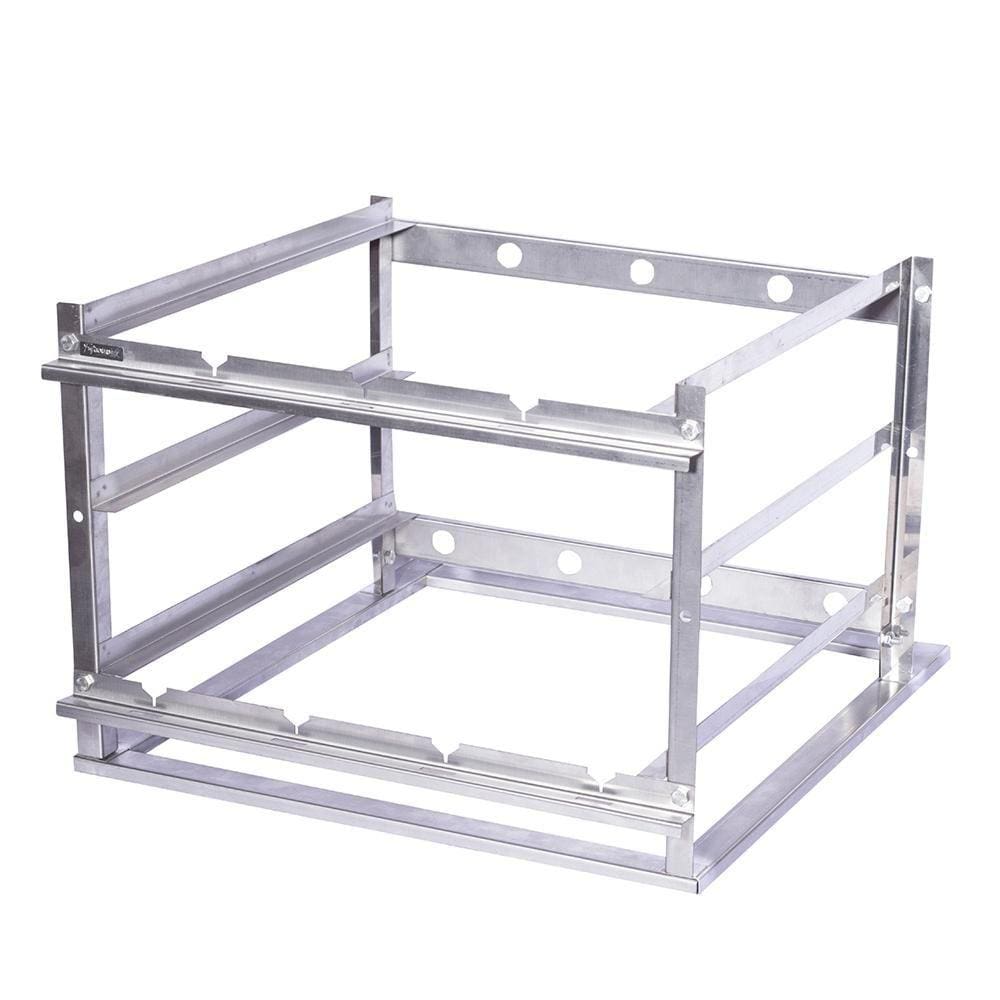 Suporte para Churrasco Fast Gourmet Standard de 4 Espetos e Grelha SAS04