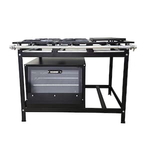 Fogão 4 Bocas Cefaz com Forno e Chapa Linha Gold Alta Pressão CFZG-128C