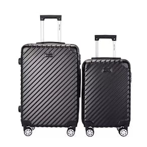 Kit 2 Mala De Viagem P 20" M 24"  ABS/360ª NAPOLI  Mundi Preto