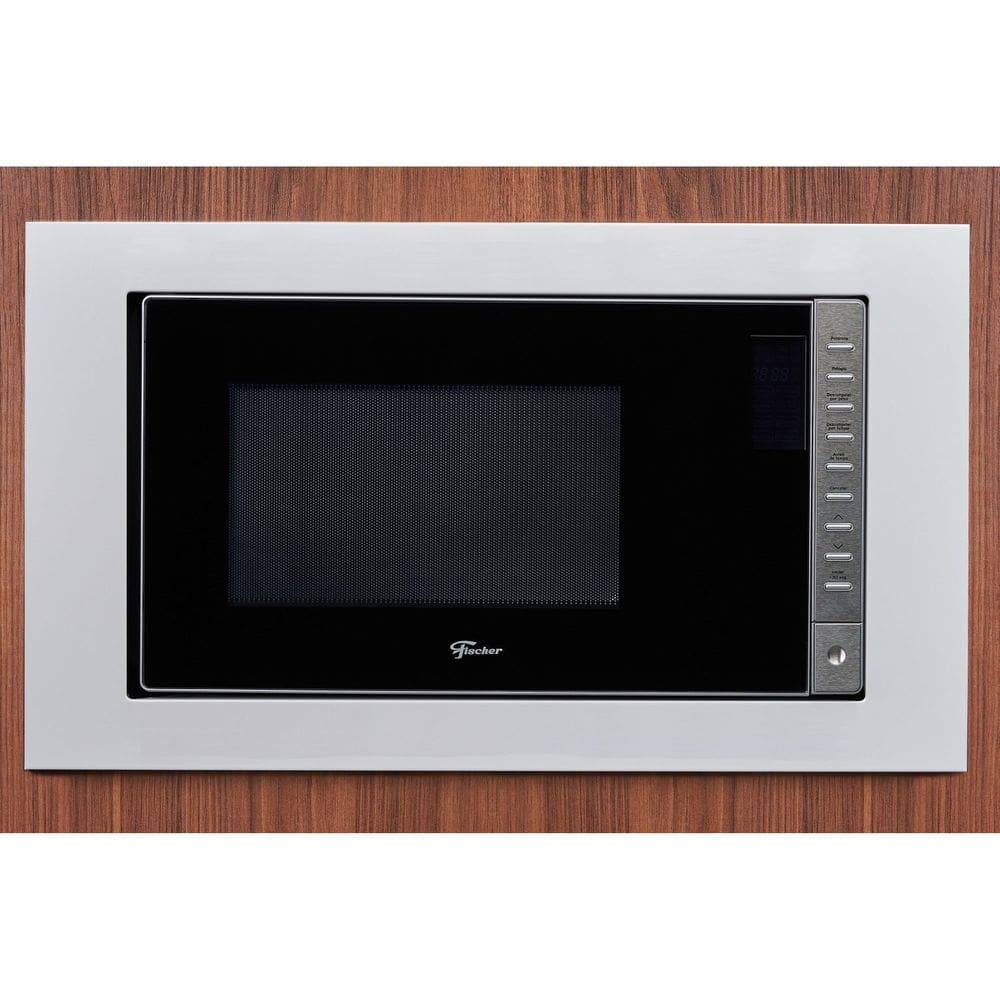 Micro-ondas Fischer FIT Line Embutir 25L Moldura Branca 220v Branco