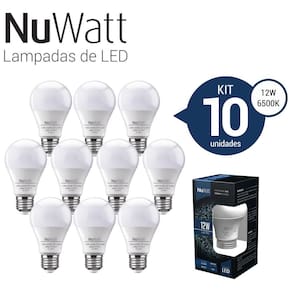 Kit 10 Lampada Led Bulbo 12w Samsung A65 E27 Luz Branca Fria