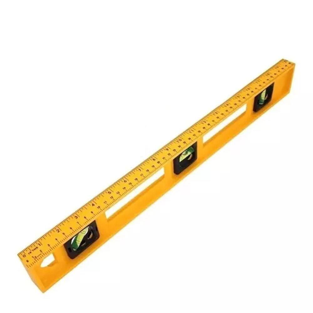 Nível Plástico 60cm 24" C/ 3 Bolhas Régua Prumo Profield