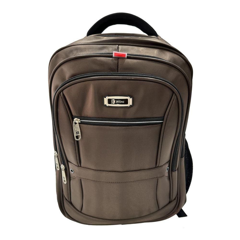 Mochila Casual 18\"Notebook Alça Cabo/Aço - Marrom - Kimtino