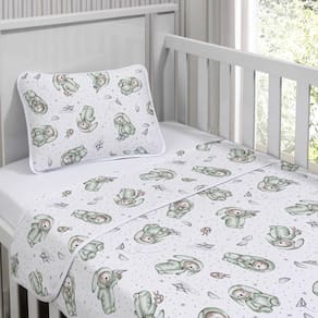 Jogo de Cama Tecebem Malha Mini Cama(Montessoriana)Yan 3 Peças Branco