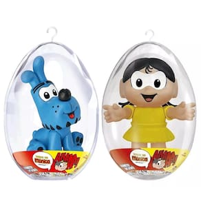 Bonecos de Vinil Magali e Bidu Ovo de Páscoa 34cm Lider