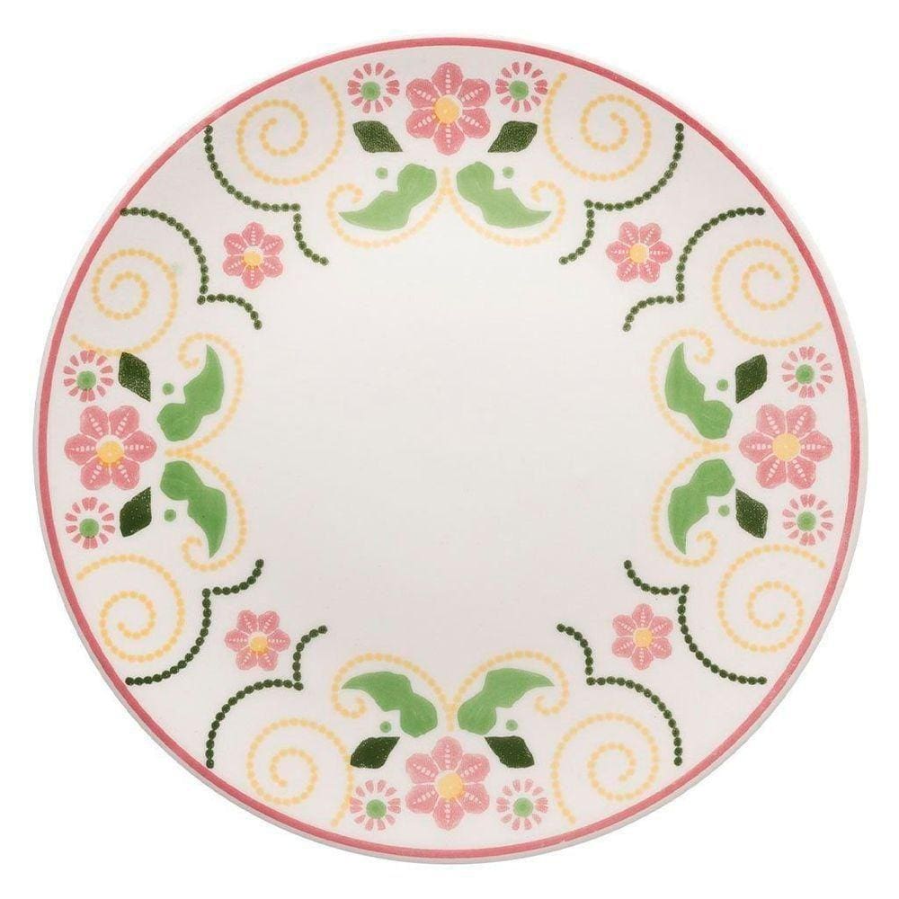 Kit 8 Pratos De Sobremesa Unni Lima Oxford Cerâmica 19 Cm