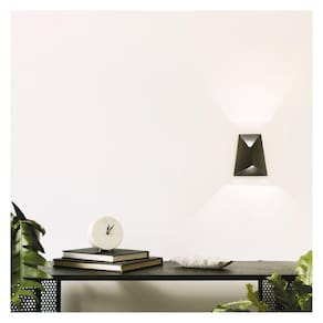 Arandela Fold l10cm c14cm a17cm 1xled Integrado 5w 3000k 650lm Ip65 Preto