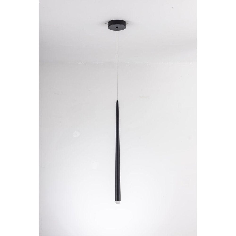 Luminária Pendente Fallen 1xled 8w Preto