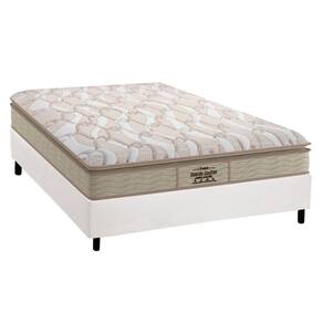 Conjunto Box Casal: Colchão Anatômico Probel D33/ag65 Guarda Costas Extreme Resistence + Base Crc Courano White(138x188)