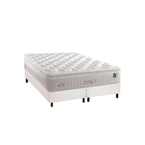 Cama Box King: Colchão Molas Ensacadas Impressione + Base Crc Courano White(193x203)