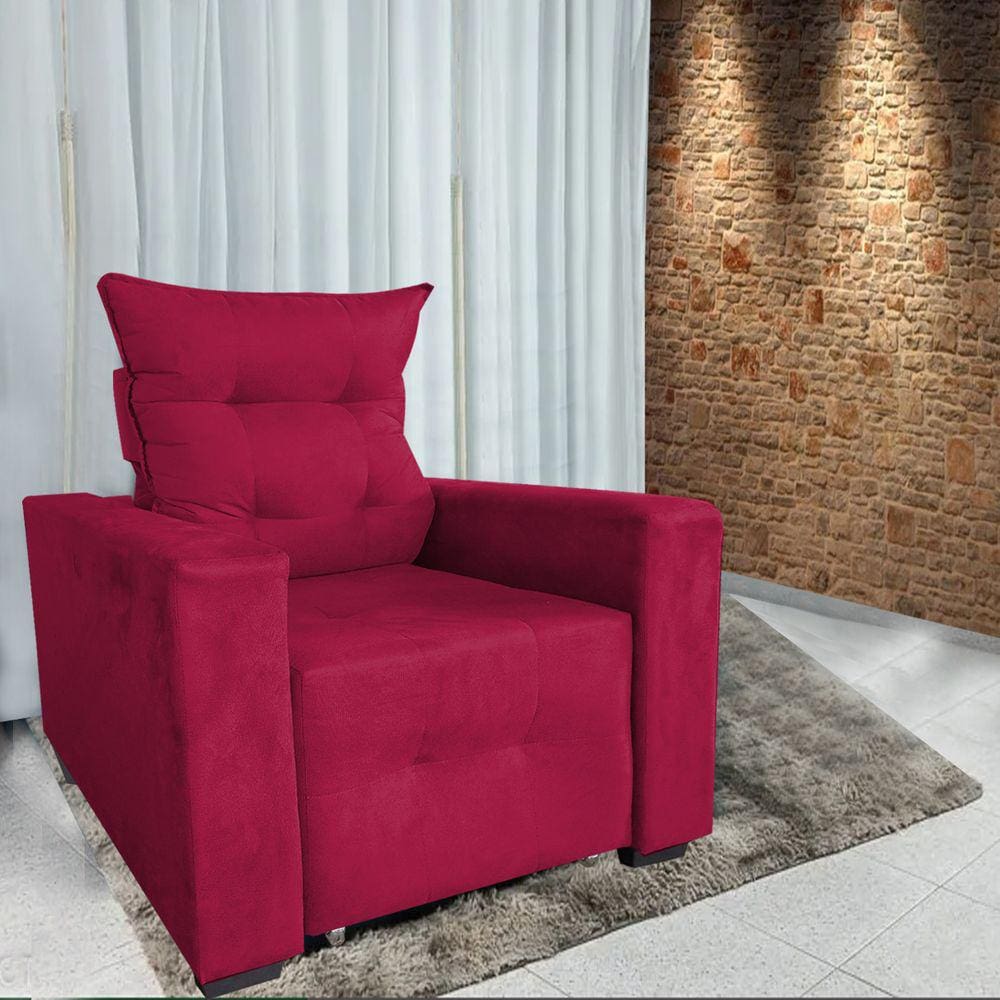 Poltrona Amamentação E Decoração Helena Vermelho