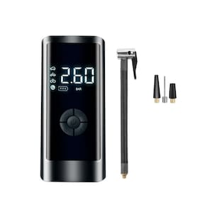 Compressor de Ar Portatil encher Pneu Carro Bicicleta Bola Pump LED