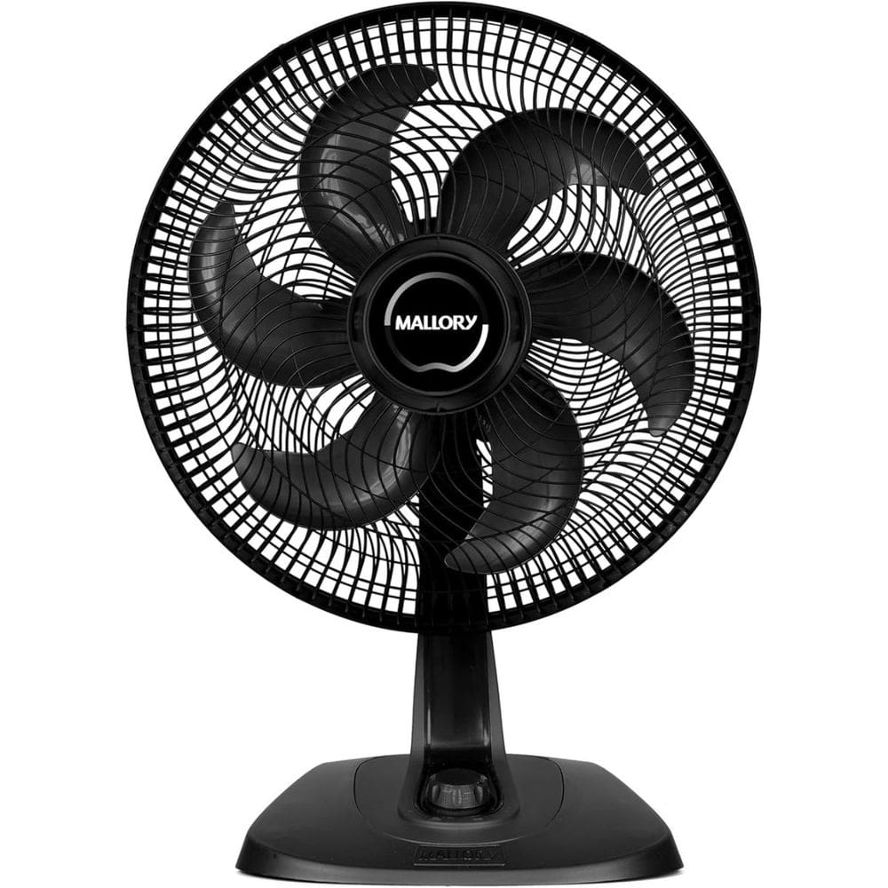 Ventilador Mallory Mesa e Parede Turbo Fresh Preto 40cm 220V