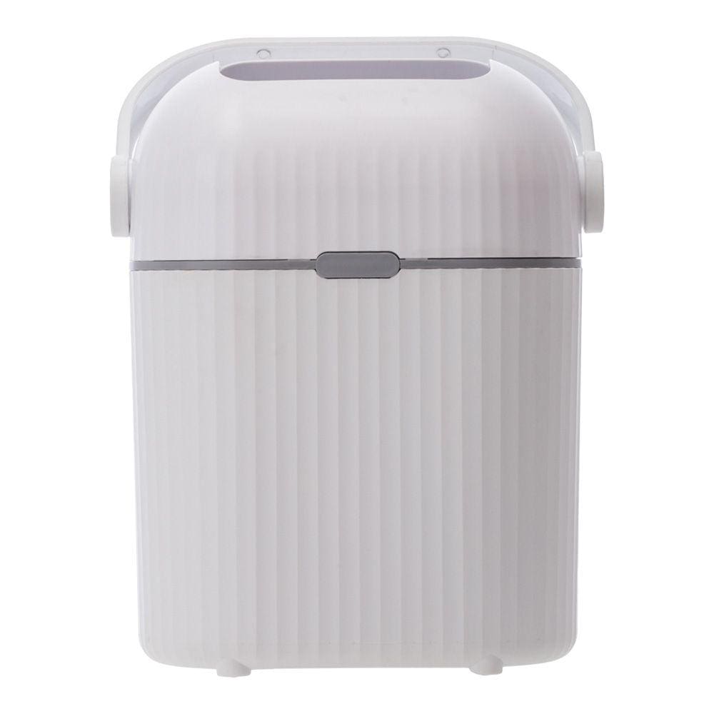Lixeira para Fraldas Antiodor Branca 36cm 9 Litros Buba 18041