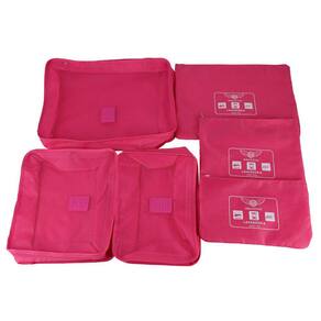 Kit Organizador de Viagem e bagagem Santino Rosa