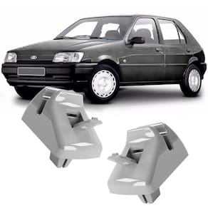 Kit 2 Grampos Presilhas Suporte Cinza Quebra Sol Fiesta 94 95