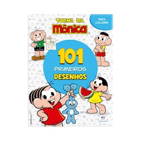 Livro 101 Primeiros Desenhos Turma Da Mônica para Colorir