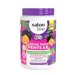 Creme para Pentear Salon Line Kids Cachinhos Brilhantes Uva 1kg