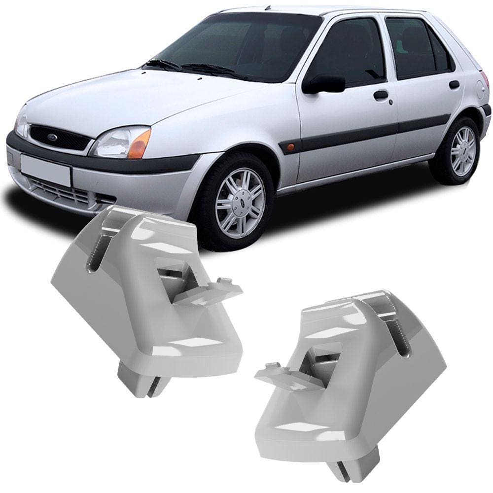 2 Suportes Cinza Quebra Sol Fiesta Class GLX GL Street 99 2000 2001 2002 2003 2004 2005 2006 2007