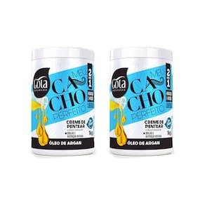 Creme Para Pentear Gota Dourada Óleo De Argan 1Kg-Kit C/2Un