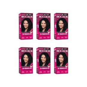 Coloraçao Biocolor Creme 3.0 Castanho Escuro-Kit C/6Un