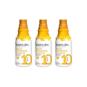 Agua Oxigenada Beira Alta 900Ml 10 Volumes - Kit Com 3Un