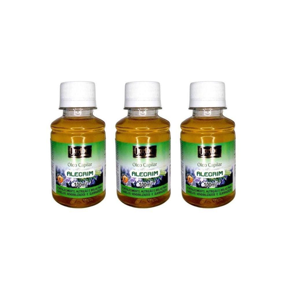 Oleo Capilar Ouribel Alecrim 100Ml - Kit Com 3Un
