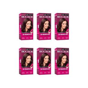 Coloraçao Biocolor Creme 4.5 Acaju Escuro Poderoso-Kit C/6Un