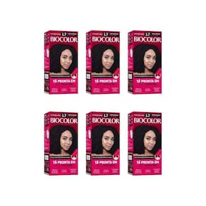 Coloraçao Biocolor Creme 1.7 Preto Int-Kit C/6Un