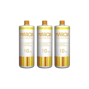 Água Oxigenada Marcia 900Ml 10 Volumes Cremosa - Kit Com 3Un
