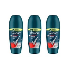 Desodorante Roll-On Rexona 50Ml Masc Antibacte Invisible-3Un