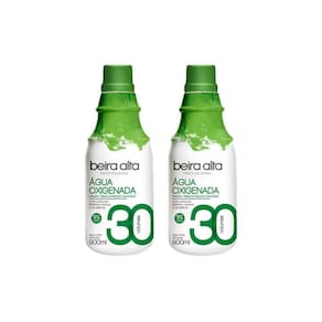 Agua Oxigenada Beira Alta 900Ml 30 Volumes - Kit Com 2Un