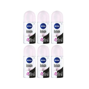 Desodorante Roll-On Nivea 50Ml Fem Invisible Clear - Kit C/6