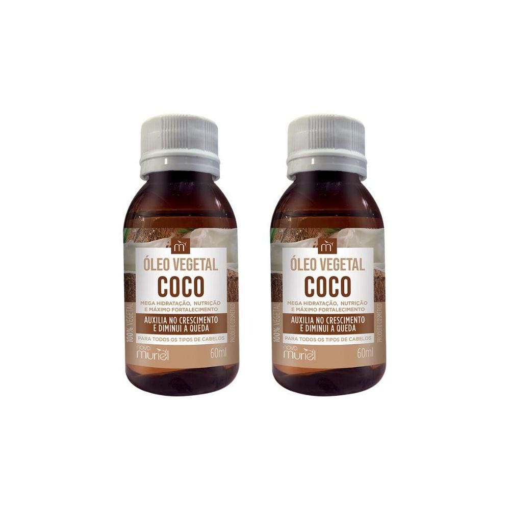 Oleo Capilar Vegetal Muriel 60Ml Coco-Kit C/2Un