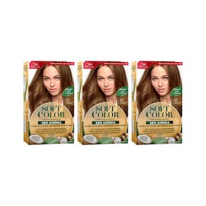 Coloraçao Soft Color 63 Castanho Dourado-Kit C/3Un