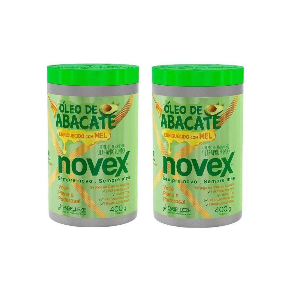 Creme De Tratamento Novex 400G Oleo De Abacate - Kit Com 2Un