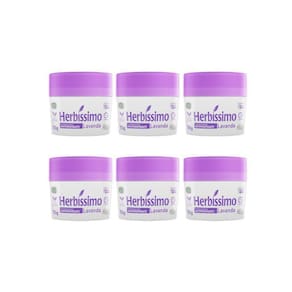 Desodorante Creme Herbíssimo 55G Lavanda - Kit Com 6Un