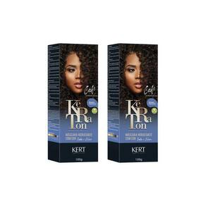Coloração Keraton Banho De Brilho Cafe Cast Escuro-Kit C/2Un