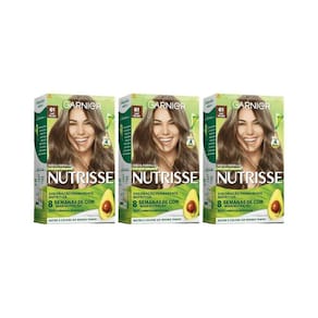 Coloraçao Nutrisse 61 Louro Cinza Escuro-Kit C/3Un