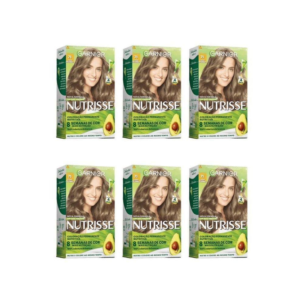 Coloraçao Nutrisse 71 Louro Natural Acinzentado-Kit C/6Un